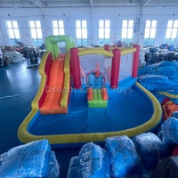 Château gonflable Oxford multicolores pour usage domestique, petit trampoline avec fosse à balles et piscine pour enfants