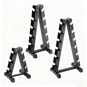 Supporto per manubri da palestra per palestra con supporto per manubrio regolabile per allenamento della forza - Product Image 6