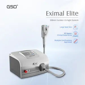 Excimer laser gsd 308nm, máquina de luz uv para terapia de psoríase, vitiligo, 308nm led uvb