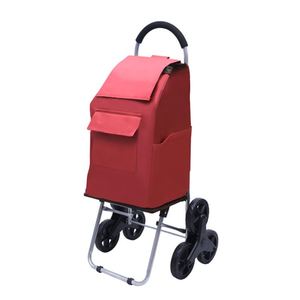 Large Capacity Folding Waterproof Lightweight Durable Plastic Shopping <b>Cart</b> 50kg Load Capacity Ergonomic Handle Detachable Bag - Product Image 6