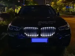 Pour BMW X5 G05 2019-2022, calandre de pare-chocs LED, calandre avant de course, kit carrosserie, plastique ABS, calandre LED de pare-chocs avant, pièce automobile - Product Image 5