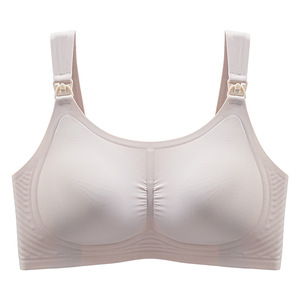 Belle simple une pièce <span class=keywords><strong>grossesse</strong></span> confortable couverture complète réglage aisselles-lissage glace soie sous-vêtements d'allaitement femmes - Product Image 1