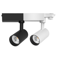 ETL T24 produk Bintang Energi hijau 9W putih dan hitam COB LED dapat diperbesar lampu sorot untuk eceran Museum