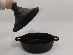 <span class=keywords><strong>Tajine</strong></span> en aluminium moulé sous pression antiadhésif avec couvercle, compatible <span class=keywords><strong>induction</strong></span>, pour cuisson à feu doux - Product Image 5