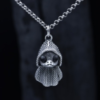 Pendentif DIY en argent sterling 925, poupée squelette vintage Silverbene