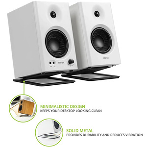 ฐานขาตั้งลำโพงแบบตั้งโต๊ะ ดูดซับแรงกระแทกและปรับปรุงเสียง ปรับเอียงได้สำหรับลำโพงพีซีแบบตั้งโต๊ะ ลำโพงสตูดิโอ และลำโพงแบบวางบนชั้นวางหนังสือ - Product Image 4