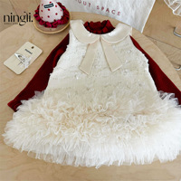Robe de Soirée Blanche Tendance pour Filles de 2 à 10 Ans, Style Princesse, avec Nœud Décoratif – Collection Été de la Marque Boutique Halter Kids