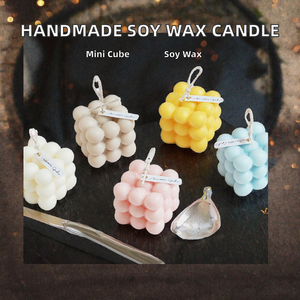 Vela Aromática Hecha a Mano con Cera de Soya en Forma de Uva, en Rosa, Amarillo, Azul, Blanco y Beige, para Decoración del Hogar, Vela Artística con Aroma Frutal - Product Image 2
