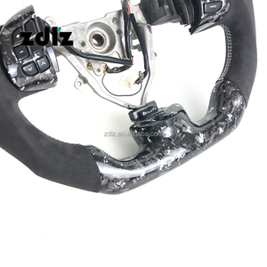 Volant en fibre de carbone forgé argenté LED pour Subaru WRX STI VA VB 2015-2022, personnalisation possible - Product Image 4
