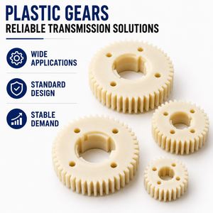 FUXI Precision <b>Plastic</b> Gears Transmission <b>Wheels</b>-Extrusion Molding Nylon/POM Components for Industrial Electrical Equipment - Product Image 1