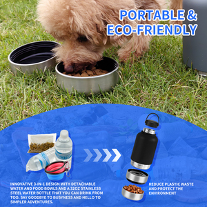 Bottiglia d'Acqua per Cani 3 in 1 Bestseller, Bottiglia Portatile in Acciaio Inox con Coperchio Macaron e Manico Lungo, <span class=keywords><strong>Prodotti</strong></span> di Tendenza - Product Image 4