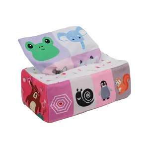 Baby Steps magic tissue box baby tissue box toy with sensory crinkling Blanket