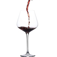 Nouvelle conception de verre à vin blanc en plastique transparent, verre à vin rouge à long pied incassable
