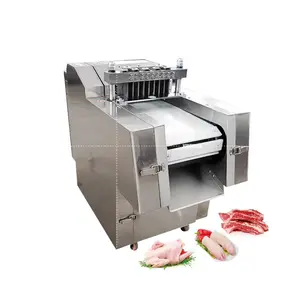 ताजा और जमे हुए मांस क्यूब चिकन कटर मशीन, स्वचालित बतख पोर्क बीफ मछली चिकन क्यूब मांस डाइसिंग मशीन