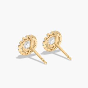 Luxury Premium 925 <b>Sterling</b> <b>Silver</b> Moissanite Diamond <b>Stud</b> Earrings Elegant Fine Jewelry for Women Birthday Wedding Everyday Wea - Product Image 3