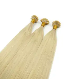 Thick End Raw Ethically Sourced Russian U Tip Human Hair Extension Comfortable Pro- bonded Keratin U Tip Human Hair Extension