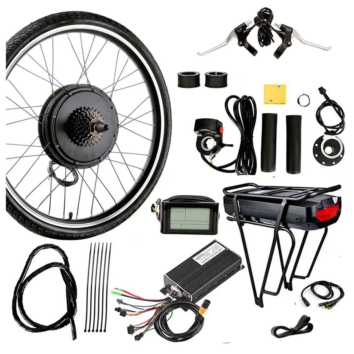 Diy elektrofahrrad bürstenloser getriebeloser Motor-Kit/einfach getragener kleiner Elektro-E-Bike-Radgetriebemotor-Umrüstsatz