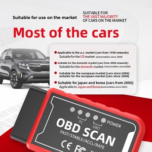 Outil de diagnostic automobile OBD II SCAN Bt V1.5 avec prise en charge de l'anglais pour véhicules 12V universels, outil de diagnostic de pannes automobile OBD SCAN Bt V1.5 compatible universellement - Product Image 3