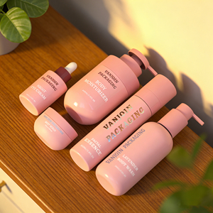 Ensemble de Soins de la Peau Gommage Personnalisé de Luxe, Bouteilles et Pots en Plastique avec Vaporisateur de Brume en Plastique pour l'Emballage Cosmétique et de Soins de la Peau - Product Image 4