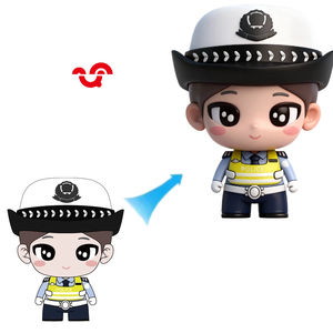 Nuove Action Figure Personalizzate in Vinile PVC 3D - Crea la Tua Figura Cartoon, Giocattolo da Collezione Certificato Sicuro con Versione Q - Product Image 2