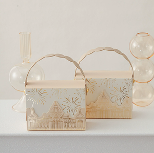 Nueva caja de dulces estilo castillo europeo para boda, caja de embalaje de dulces portátil, set de regalo de boda, caja de dulces - Product Image 3