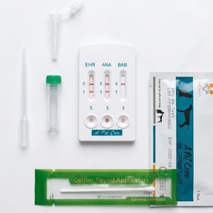 Prueba combinada 3 en 1 para enfermedades transmitidas por mosquitos: ehrlichiosis, anaplasma, babesia, kit de prueba para parásitos sanguíneos caninos - Product Image 1