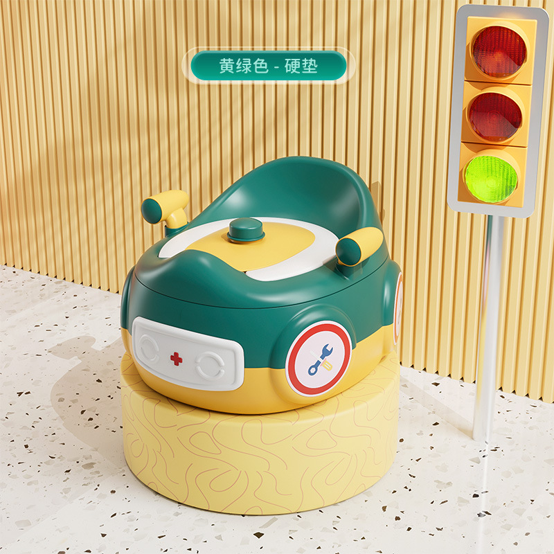 Siège dur jaune-vert [Toilettes de voiture multifonctionnelles]