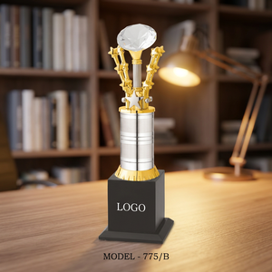 High-quality sports trophy for sports clubs for tournaments and printing area available for customized - Product Image 1