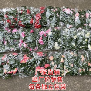 Guirlandes de roses artificielles en soie, 10 têtes, résistantes aux intempéries, pour décoration intérieure de mariage - Product Image 2