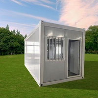 Casa Contenedor Modular de Acero Ligero de 20 pies, Prefabricada, Desmontable, para Vivienda Pequeña, Oficina en Obra, Taller