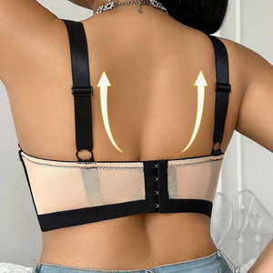 Plus Size Full Cup Minimizer <b>Bra</b> Ultra <b>Thin</b> Mesh Breathable Underwire Push Up Large Bust Underwear - Product Image 2