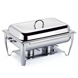 Factory Stainless Steel Hotel Chafing Dish Buffet Set Catering Equipment Food Warmer Buffet Chafer Set