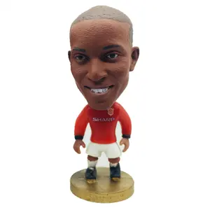 Soccerwe MU Yorke 7 cm Sammler-Miniatur-Actionfigur Fußball-Star-Figurine für Fans und Ausstellung
