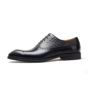 High Quality British Style Men's Oxford <b>Slip</b>-<b>On</b> Genuine Leather Lining Office Formal Business Evergreen Wedding <b>Shoes</b> - Product Image 3