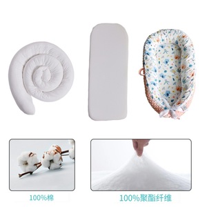 Baby <b>Nest</b> Portable Travel Crib 55x90cm Cotton Cartoon Pattern Foldable Baby Bedding Inner <b>Bed</b> For Infants - Product Image 3