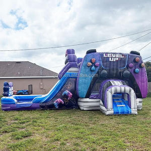 Château sautant gonflable de videur de maison de rebond de <span class=keywords><strong>location</strong></span> de partie avec le toboggan et la piscine - Product Image 1