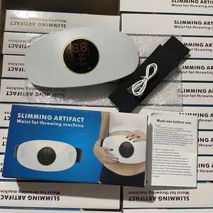Cinturón tonificante abdominal con compresa caliente y masaje de entrenamiento muscular, tonificador corporal adelgazante - Product Image 5