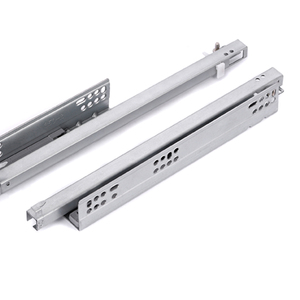 Glissières de tiroir encastrées de 350 mm à ouverture par pression, extension simple, rails de tiroir dissimulés pour meubles - Product Image 4