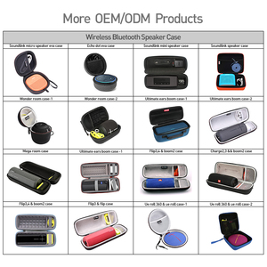 Túi Lưu Trữ Liên Kết Âm Thanh Có Khóa Kéo Không Dây Di Động Cứng Clip04 Go3 Pu Âm Thanh & Loa Hộp Đựng Cho Flip 5 4 - Product Image 6