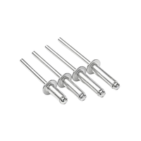 Rivets à tête plate ronde en acier inoxydable zingué, à noyau ouvert, certifiés ISO15977 pour l'assemblage de quincaillerie