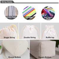 Sac en toile de coton bio recyclé, écologique, coloré, avec cordon de serrage, logo personnalisé