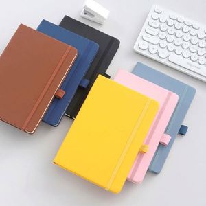 Cuaderno Personalizable de Tapa Dura A5 en Cuero PU, con Logotipo Impreso Promocional para Empresas, Correa Elástica y Encuadernación con Logotipo Personalizado - Product Image 3