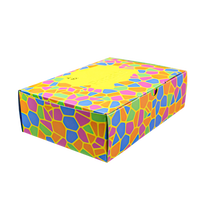 Boîte cadeau en papier, boîte d'emballage pliable colorée pour bonbons, chocolats, collations, petit récipient de présentation et de stockage alimentaire