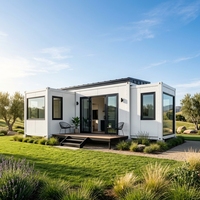 Maison préfabriquée de luxe moderne de 20 pieds au design traditionnel, conteneur habitable écologique à assemblage rapide