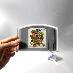 Manufacturer Premium Quality Modern for High UV Resistance Custom Clear N64 Cartridge Video Game Acrylic <b>Display</b> <b>Case</b> - Product Image 1