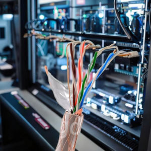 Câble Ethernet Cat5e SFTP de haute qualité, âme en cuivre massif sans oxygène, 24 AWG, 1000 <span class=keywords><strong>Mbps</strong></span>, isolation PVC gris, applications de construction - Product Image 1