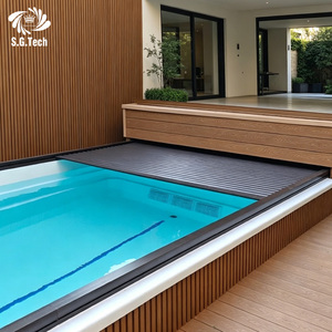 Couverture de <span class=keywords><strong>piscine</strong></span> <span class=keywords><strong>en</strong></span> aluminium Water Crown, couvercle rétractable <span class=keywords><strong>en</strong></span> aluminium durable pour tous les types de piscines et tous les climats - Product Image 1