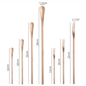 프리미엄 식품 등급 스테인리스 스틸 막대 교반기 손잡이 커피 저어 막대 음료 칵테일 우유 교반 스푼 - Product Image 3