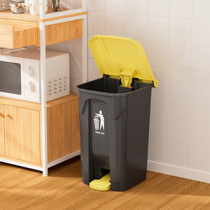 YYN 100L Fabrika Toptan Satış Plastik Çöp Kovası Pedallı Çöp Kutusu Çöp Kullanımı İçin Dikdörtgen Çöp Kovaları - Product Image 1