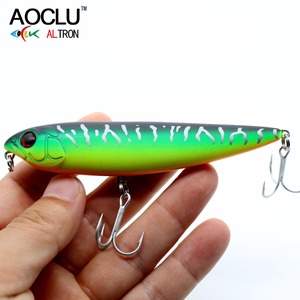 AOCLU Hard Bait 105mm 15.6g Floating Pencil Lure Stick Saltwater Fishing Lure Walk the Dog Surface <strong>Swimmer</strong>
